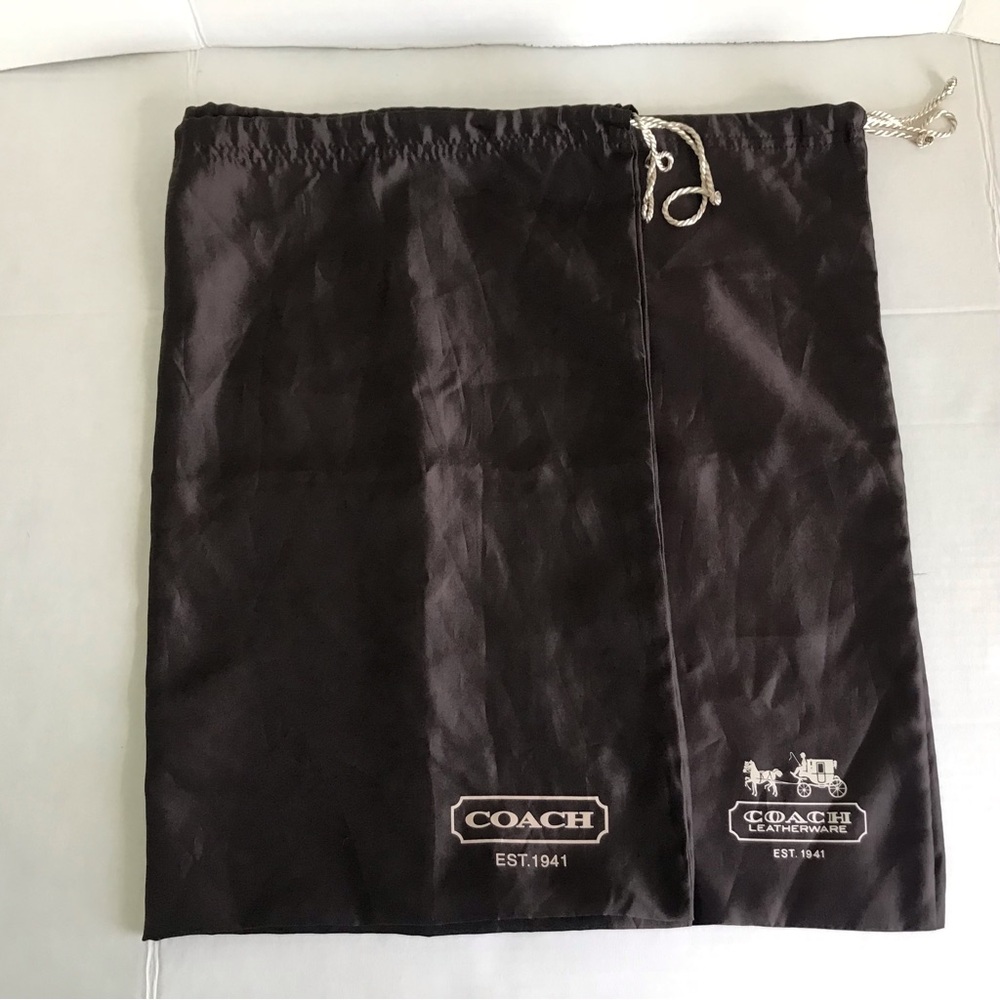 2 Coach Silky Brown Dust Bags
